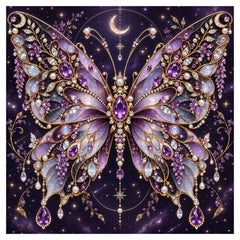 Galaxy Amethyst Butterfly Jigsaw Puzzle 1000 Pieces