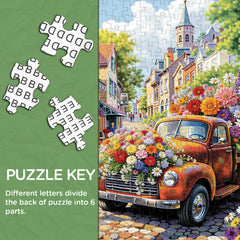 Flower Fragrance Town Jigsaw Puzzle 1000 Pieces