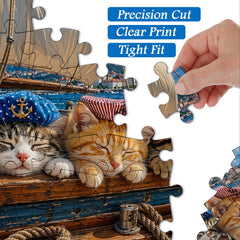 Nautical Cat Jigsaw Puzzle 1000 Piece
