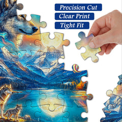 Moon Wolves Jigsaw Puzzle 1000 Piece