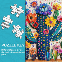 Color Cactus Jigsaw Puzzle 1000 Pieces
