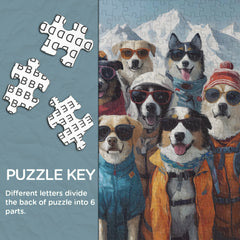 Ski Dog Team Jigsaw Puzzle 1000 Pieces