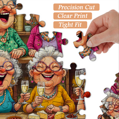 Tipsy Time with Besties Jigsaw Puzzle 1000 Pieces