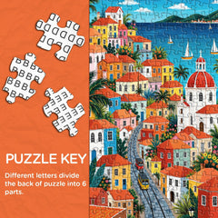 Coastal Cable Town Jigsaw Puzzle 1000 Pieces