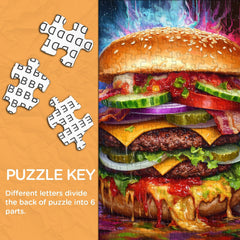 Delicious Hamburger Jigsaw Puzzle 1000 Pieces