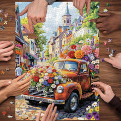 Flower Fragrance Town Jigsaw Puzzle 1000 Pieces
