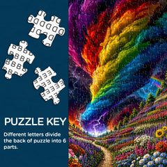 Rainbow Tornado Jigsaw Puzzle 1000 Pieces