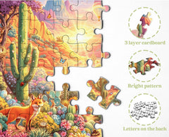 Fox's Desert Adventure Jigsaw Puzzle 1000 Piece