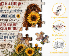 Sunflower Positivity Jigsaw Puzzle 1000 Pieces