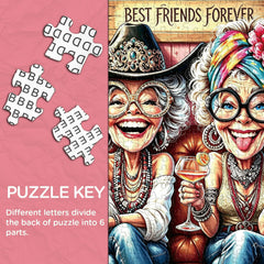 Hippie Besties Jigsaw Puzzle 1000 Pieces