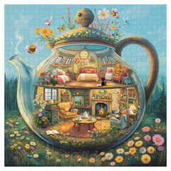 Glass Teapot House Jigsaw Puzzle 1000 Pieces