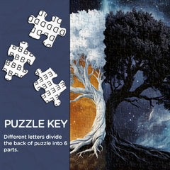 Black & White Roots Jigsaw Puzzle 1000 Pieces
