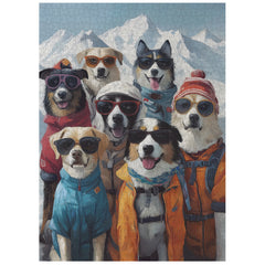 Ski Dog Team Puzzle en Bois 1000 Pièces