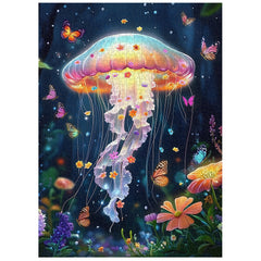 Floral Jellyfish Jigsaw Puzzles 1000 Pieces