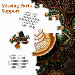 Mandala Coffee Jigsaw Puzzle 1000 Pieces