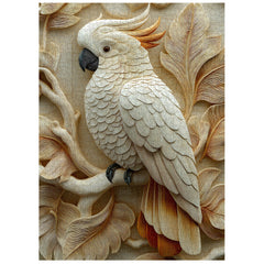 Wood Carving Parrot Jigsaw Puzzle 1000 Pieces