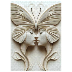 Butterfly Faced Twins Jigsaw Puzzle 1000 Pieces