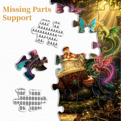 Dragon Companion Wizard Jigsaw Puzzle 1000 Pieces