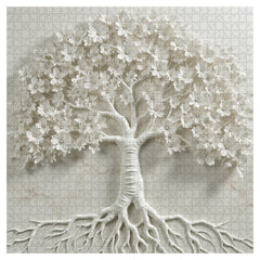 Tree Of Whiteness Jigsaw Puzzle 1000 Pieces