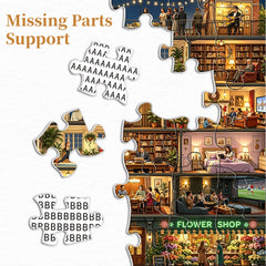 Home in Night Jigsaw Puzzle 1000 Piece
