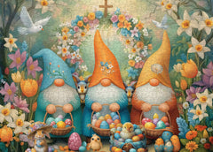 Easter Graden Gnomes Jigsaw Puzzle 1000 Pieces