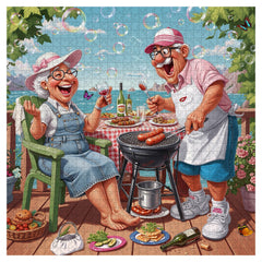 Grandma & Gramp BBQ Jigsaw Puzzle 1000 Piece