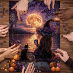 Moonlit Witch Jigsaw Puzzle 1000 Pieces