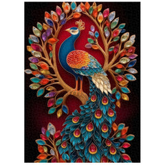 Jeweled Peacock Jigsaw Puzzle 1000 Pieces