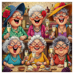 Puzzle de 1000 pièces : Moment un peu pompette entre meilleures amies