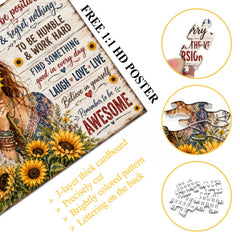 Sunflower Positivity Jigsaw Puzzle 1000 Pieces