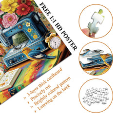 Colorful Threads Weave Spring Jigsaw Puzzle 1000 Pieces