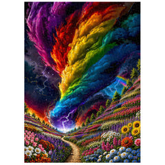 Rainbow Tornado Jigsaw Puzzle 1000 Pieces