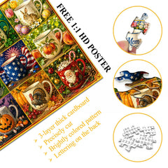 Holiday Mug Collection Jigsaw Puzzle 1000 Piece