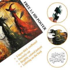 Colorful Witches Jigsaw Puzzle 1000 Pieces