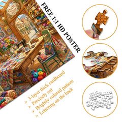 Cat Sleep Fabric House Jigsaw Puzzle 1000 Pieces