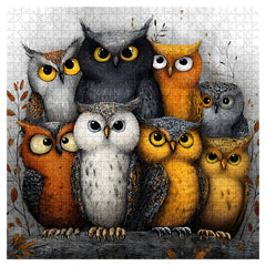 Whimsical Owls Jigsaw Puzzle 1000 Pieces