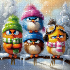 Winter Feathered Friends Jigsaw Puzzle 1000 Pieces