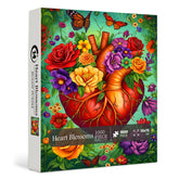 Puzzle en 1000 pièces Fleurs de Cœur