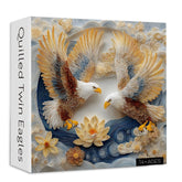 Quilled Twin Eagles Jigsaw Puzzle 1000 Pieces