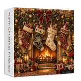 Warm Christmas Fireplace Jigsaw Puzzle 1000 Pieces