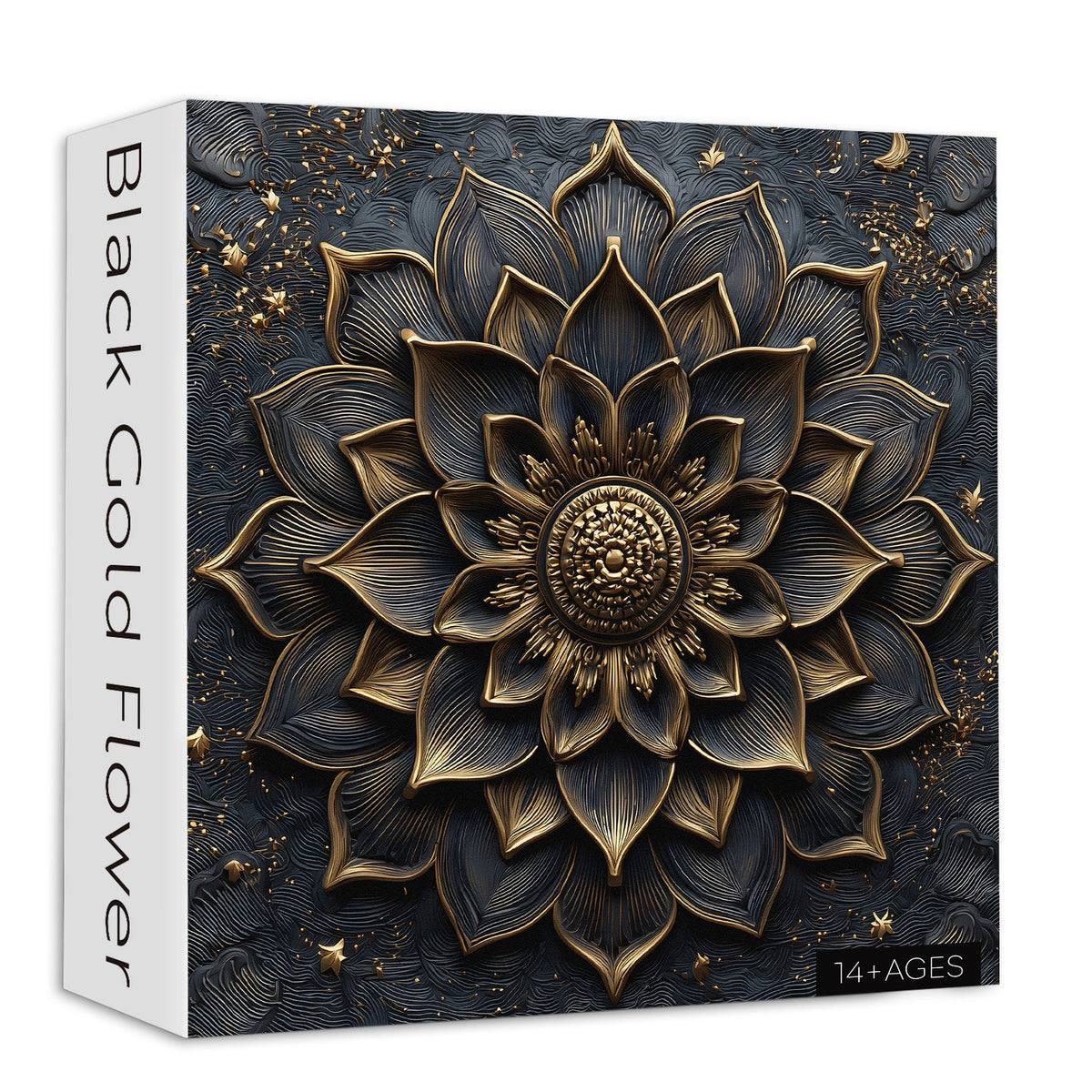 Black Gold Flower Jigsaw Puzzle 1000 Pieces