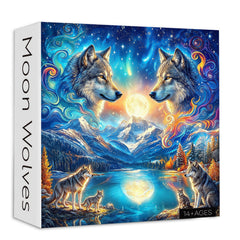 Moon Wolves Jigsaw Puzzle 1000 Piece