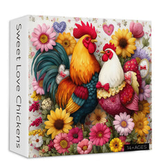 Sweet Love Chickens Jigsaw Puzzle 1000 Pieces