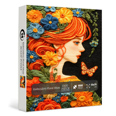Puzzle de 1000 pièces Muse broderie florale