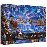 Ice Crystal Christmas Village Jigsaw Puzzle 1000 Pieces