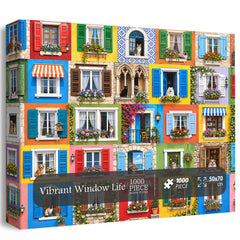 Vibrant Window Life Jigsaw Puzzle 1000 Piece