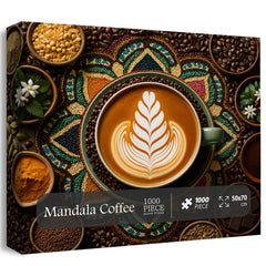 Mandala Coffee Jigsaw Puzzle 1000 Pieces