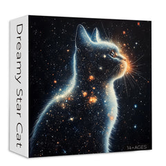 Dreamy Star Cat Jigsaw Puzzle 1000 Pieces