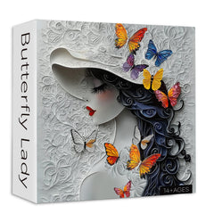 Butterfly Lady Jigsaw Puzzle 1000 Pieces