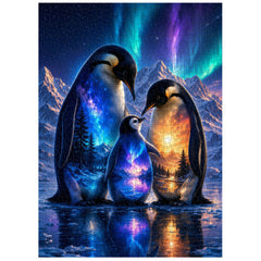 Aurora Penguin Family Jigsaw Puzzle 1000 Pieces